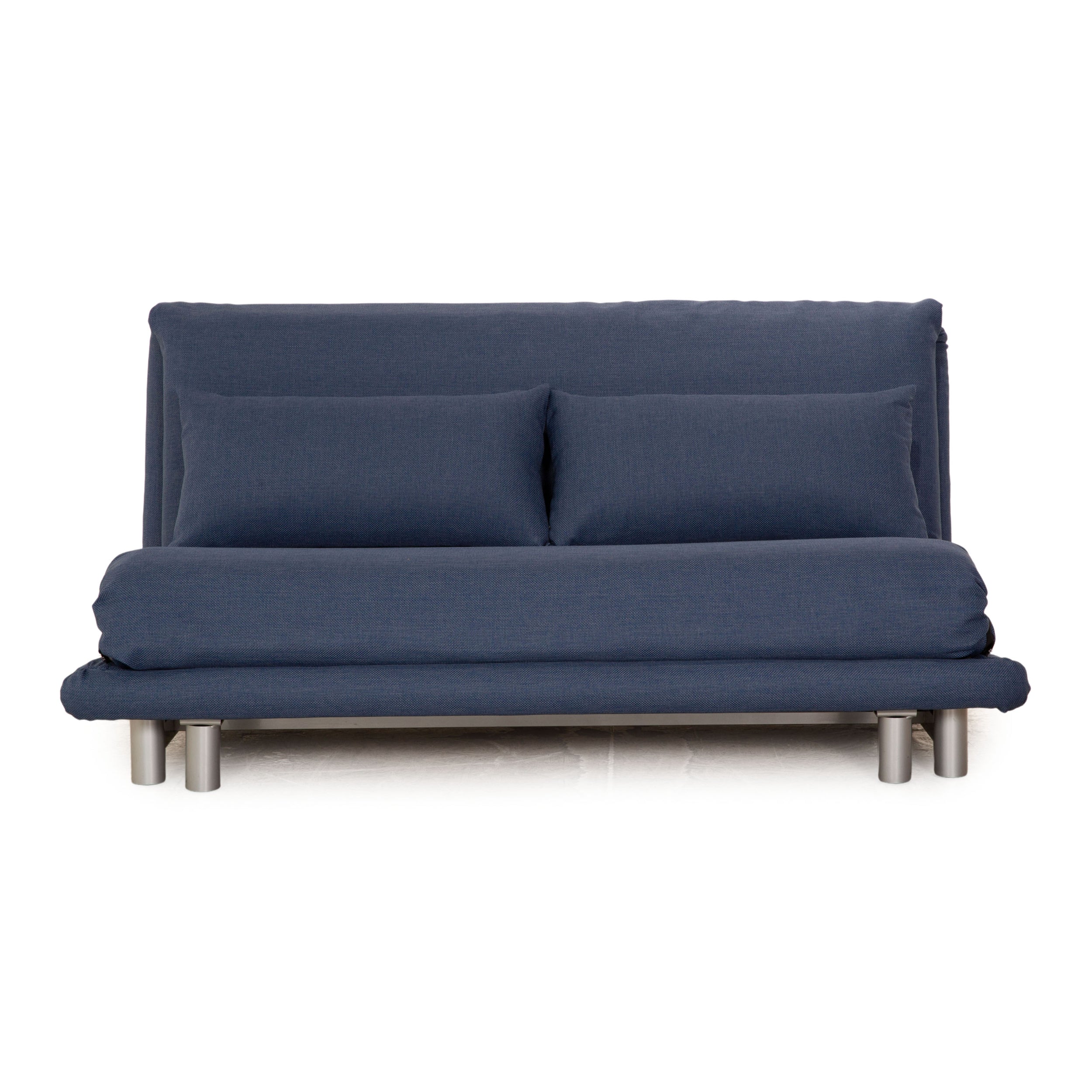 Ligne Roset Multy Stoff Dreisitzer Blau Schlafsofa Couch Sofa Neubezug