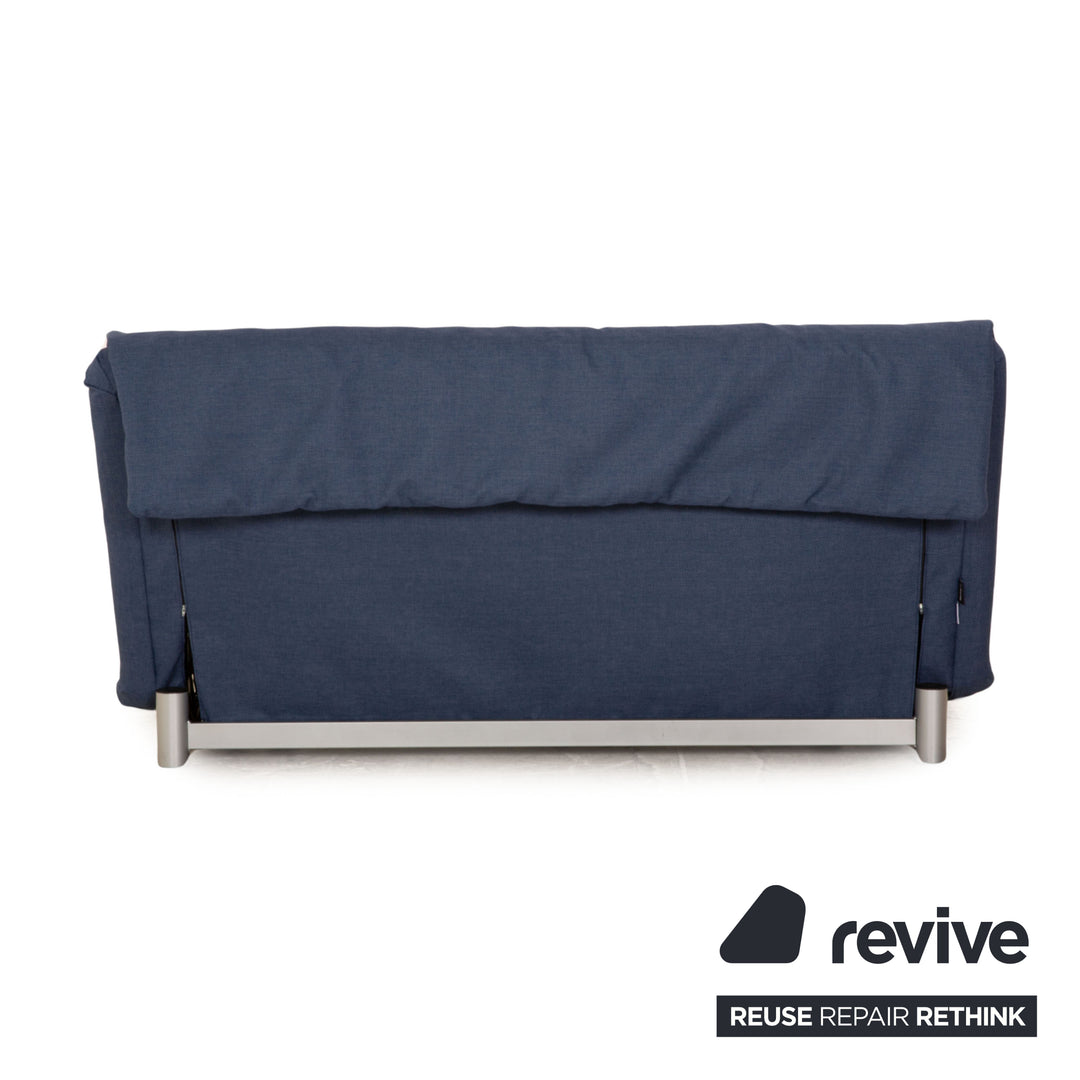 Ligne Roset Multy Stoff Dreisitzer Blau Schlafsofa Couch Sofa Neubezug