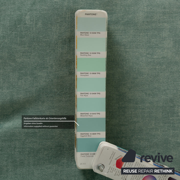 Ligne Roset Multy Canapé 3 places en tissu vert avec fonction couchage Nouvelle housse