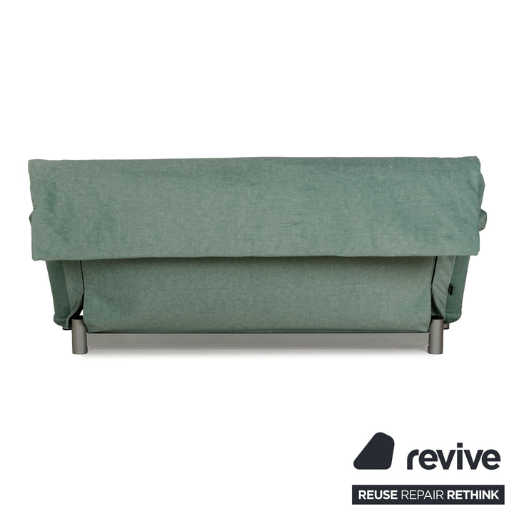 Ligne Roset Multy Canapé 3 places en tissu vert avec fonction couchage Nouvelle housse