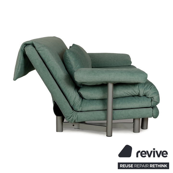 Ligne Roset Multy Canapé 3 places en tissu vert avec fonction couchage Nouvelle housse