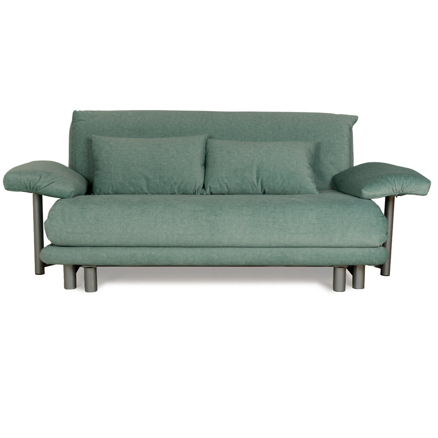 Ligne Roset Multy Stoff Dreisitzer Grün Schlaffunktion Neubezug