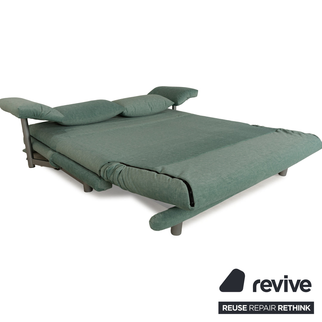 Ligne Roset Multy Canapé 3 places en tissu vert avec fonction couchage Nouvelle housse