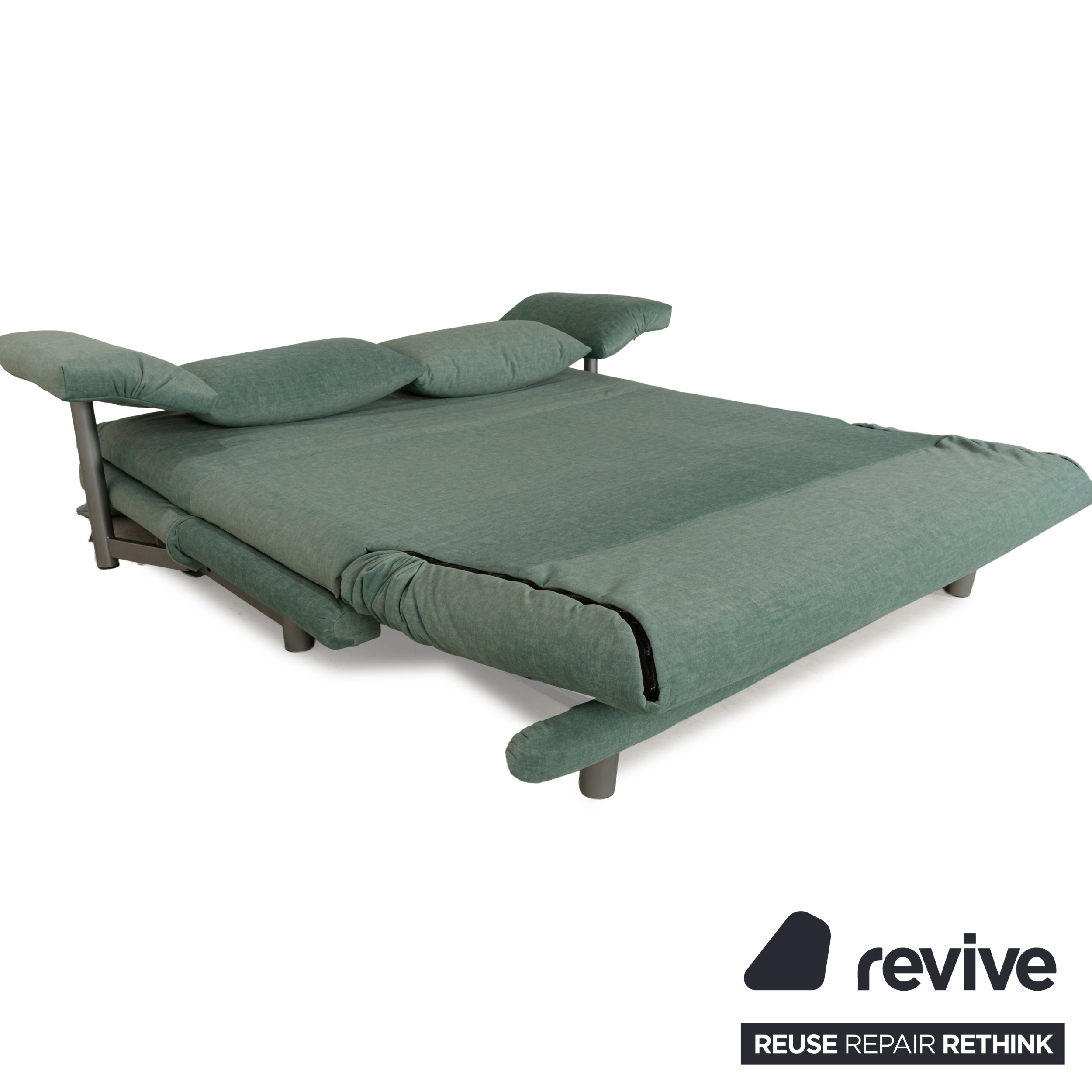 Ligne Roset Multy Canapé 3 places en tissu vert avec fonction couchage Nouvelle housse