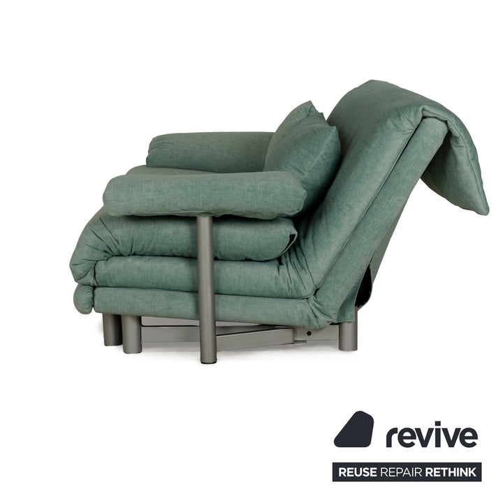 Ligne Roset Multy Canapé 3 places en tissu vert avec fonction couchage Nouvelle housse
