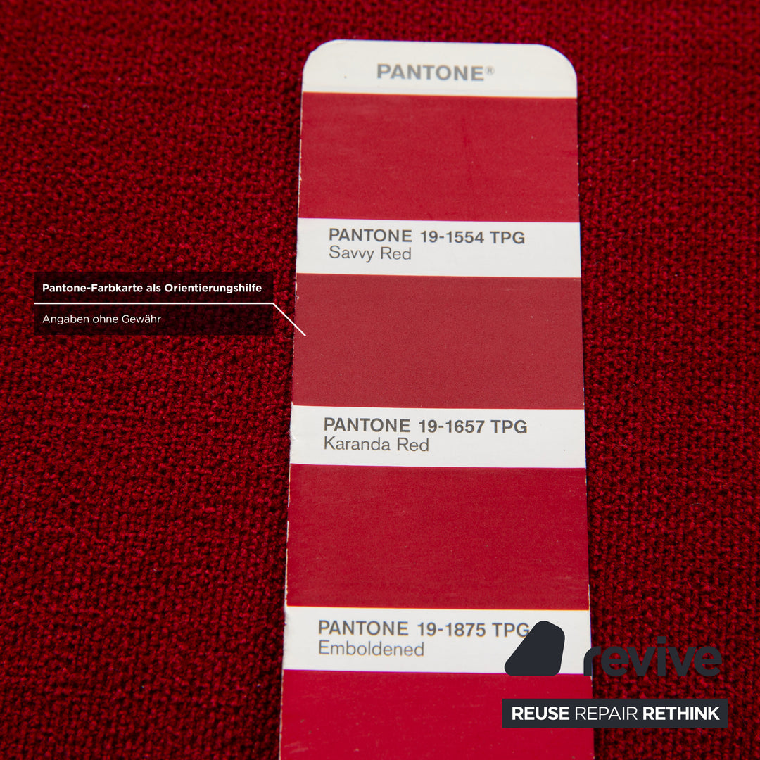 Ligne Roset Multy Stoff Dreisitzer Bordeaux Schlaffunktion Neubezug inkl. Armlehne