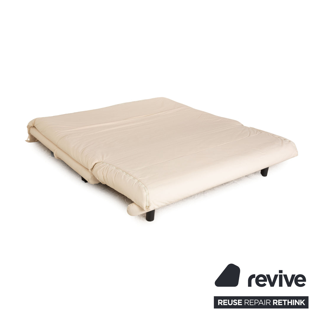 Ligne roset Canapé 3 places en tissu Multy crème fonction manuelle canapé convertible
