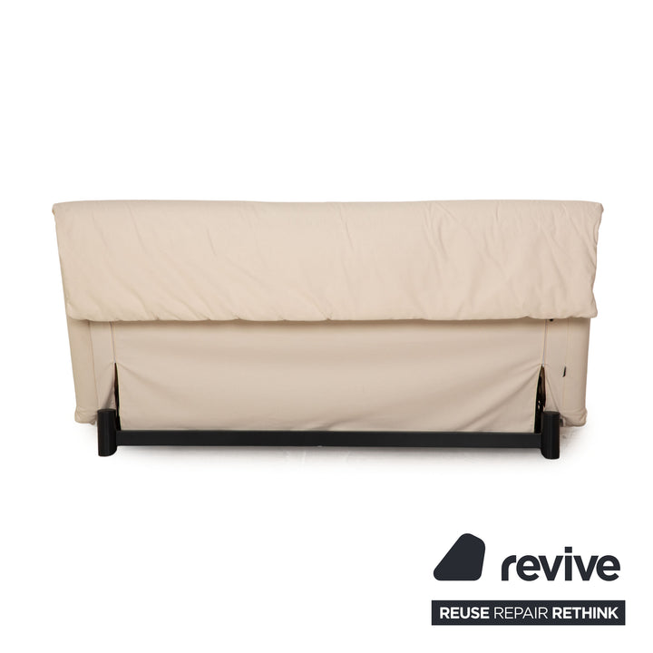 Ligne roset Canapé 3 places en tissu Multy crème fonction manuelle canapé convertible