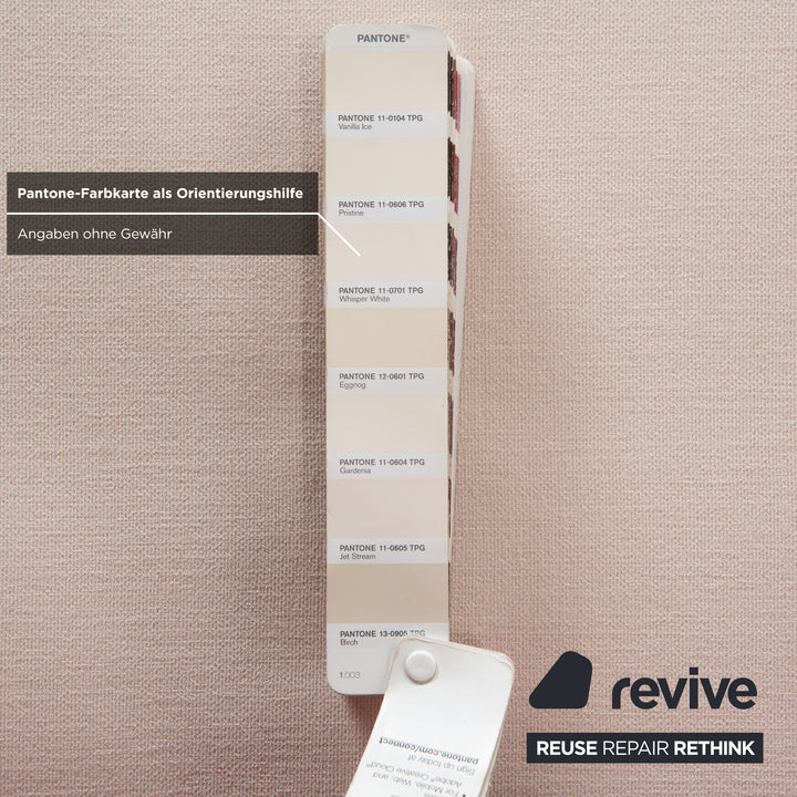 ligne roset Multy Stoff Dreisitzer Creme Rot Sofa Couch Funktion Neubezug Armlehnen