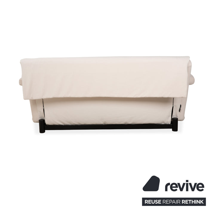Ligne Roset Multy Dreisitzer Armlehnen Stoff Weiß Creme Rot Schwarz Schlaffunktion Schlafsofa Neubezug