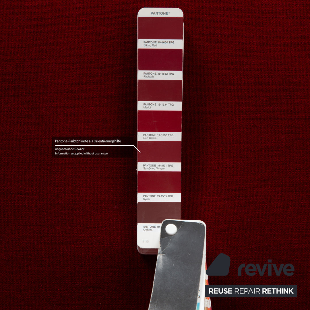 Ligne Roset Multy fabric three-seater dark red sleeping function including armrests new cover