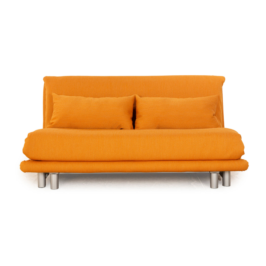 ligne roset Multy Stoff Dreisitzer Gelb Gold manuelle Funktion Schlafsofa Couch Neubezug