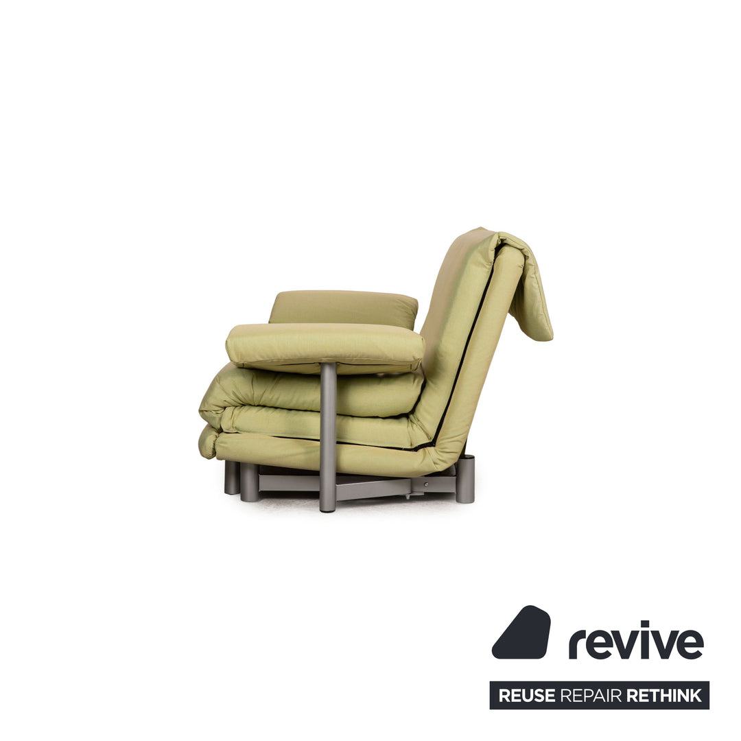 ligne roset Multy Stoff Dreisitzer Gelb Grün Sofa Couch Schlafsofa Neubezug inkl. Armlehnen