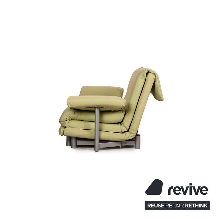 Ligne roset Canapé 3 places en tissu Multy jaune vert, housse neuve