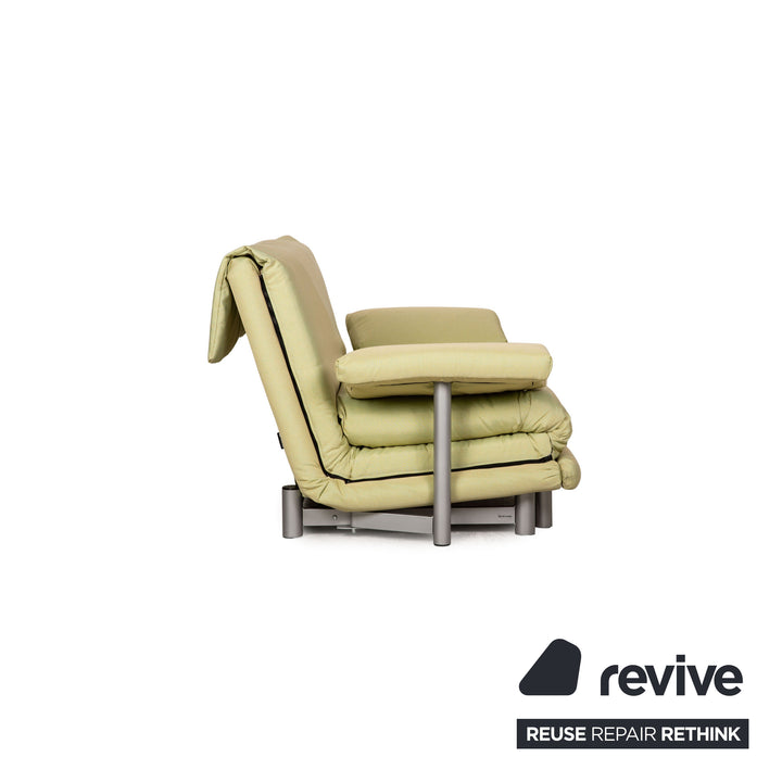 ligne roset Multy Stoff Dreisitzer Gelb Grün Sofa Couch Schlafsofa Neubezug inkl. Armlehnen