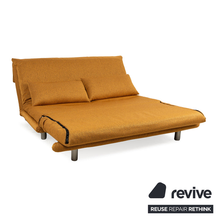 ligne roset Multy Stoff Dreisitzer Gelb manuelle Funktion Schlaffunktion Neubezug