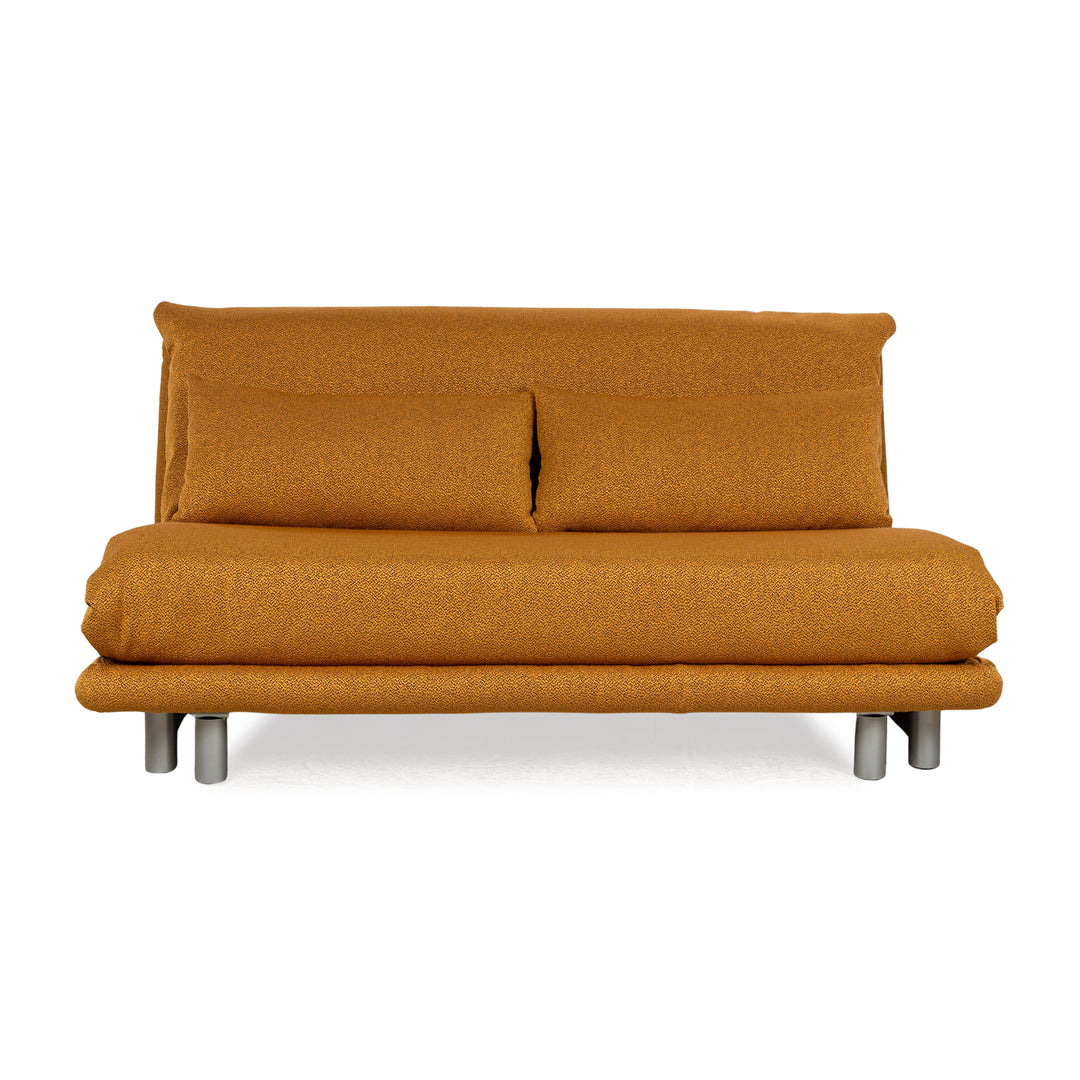 ligne roset Multy Stoff Dreisitzer Gelb manuelle Funktion Schlaffunktion Neubezug