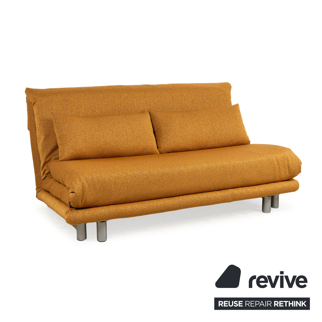 ligne roset Multy Stoff Dreisitzer Gelb manuelle Funktion Schlaffunktion Neubezug