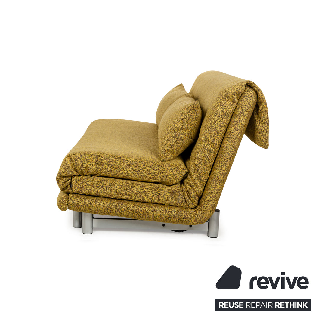 ligne roset Multy fabric three-seater yellow manual function sleeping function new cover