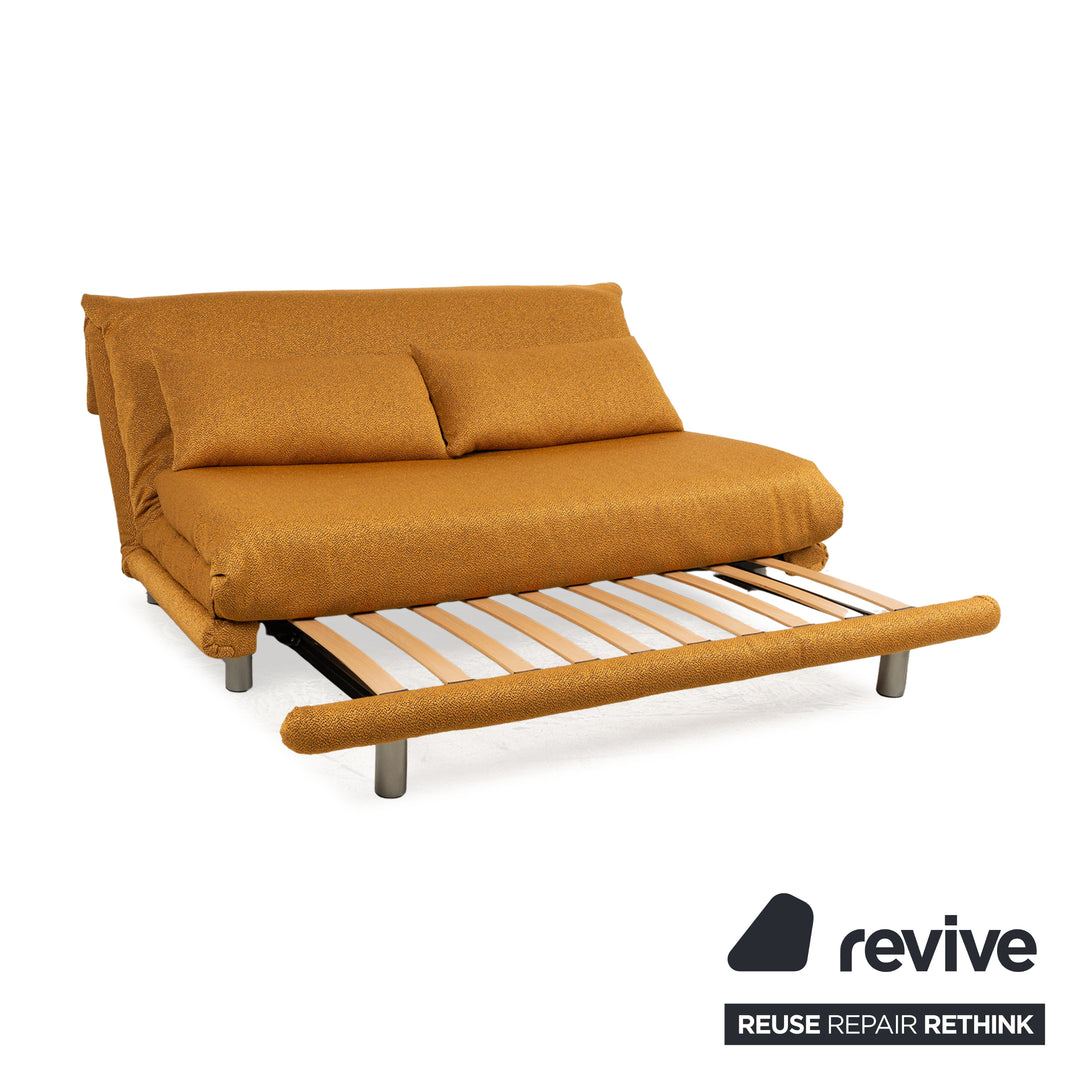 ligne roset Multy Stoff Dreisitzer Gelb manuelle Funktion Schlaffunktion Neubezug