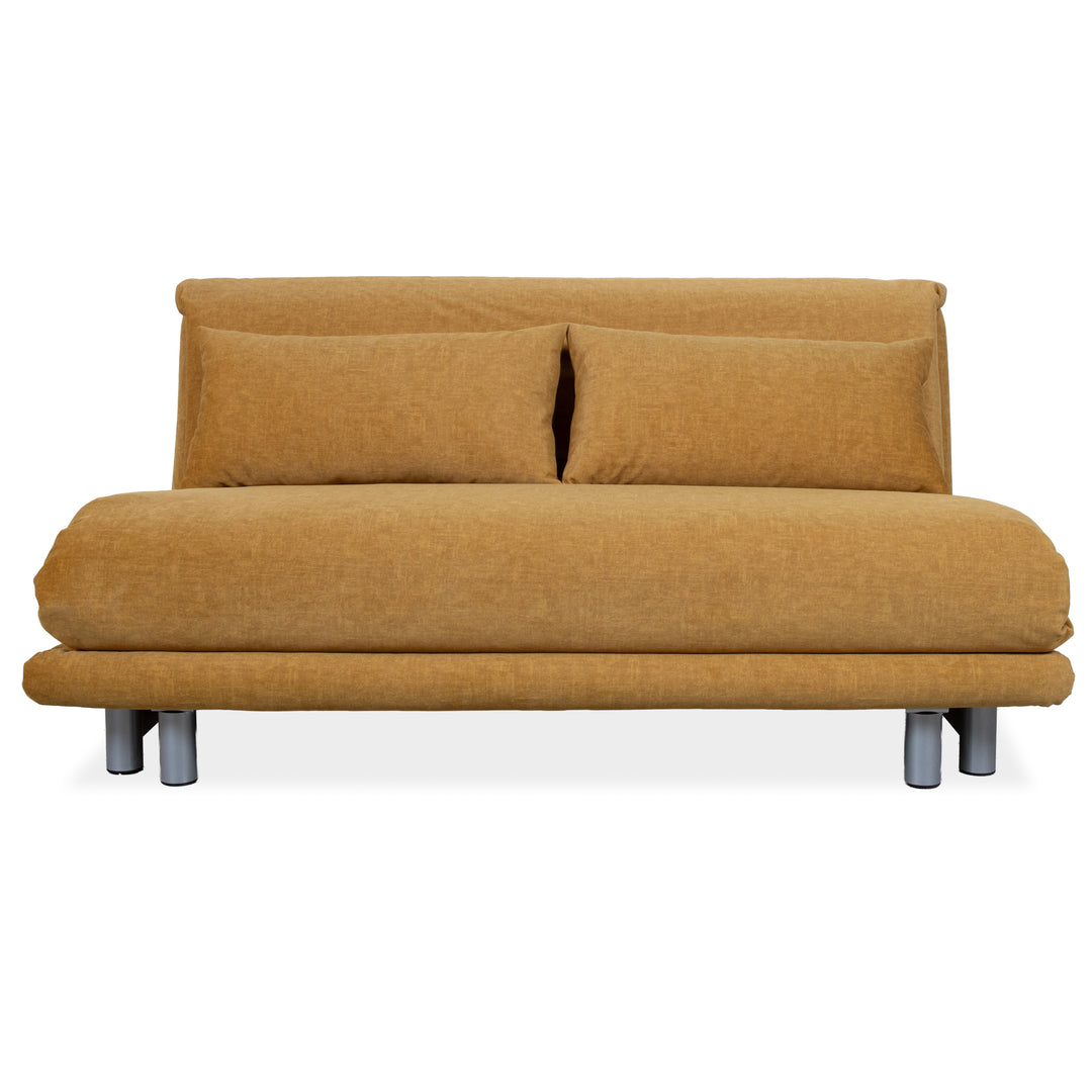Ligne Roset Multy Stoff Dreisitzer Gelb manuelle Funktion Schlafsofa Neubezug
