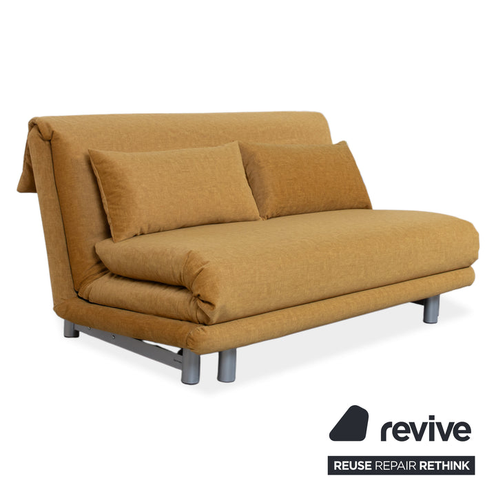 Ligne Roset Multy Stoff Dreisitzer Gelb manuelle Funktion Schlafsofa Neubezug