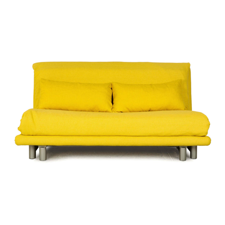 ligne roset multy fabric three-seater yellow manual function sofa bed couch new cover