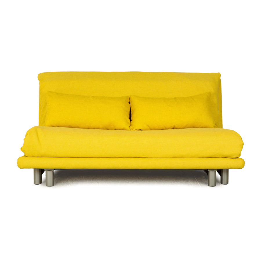 Ligne roset tissu multy trois places jaune fonction manuelle canapé lit housse de canapé neuve