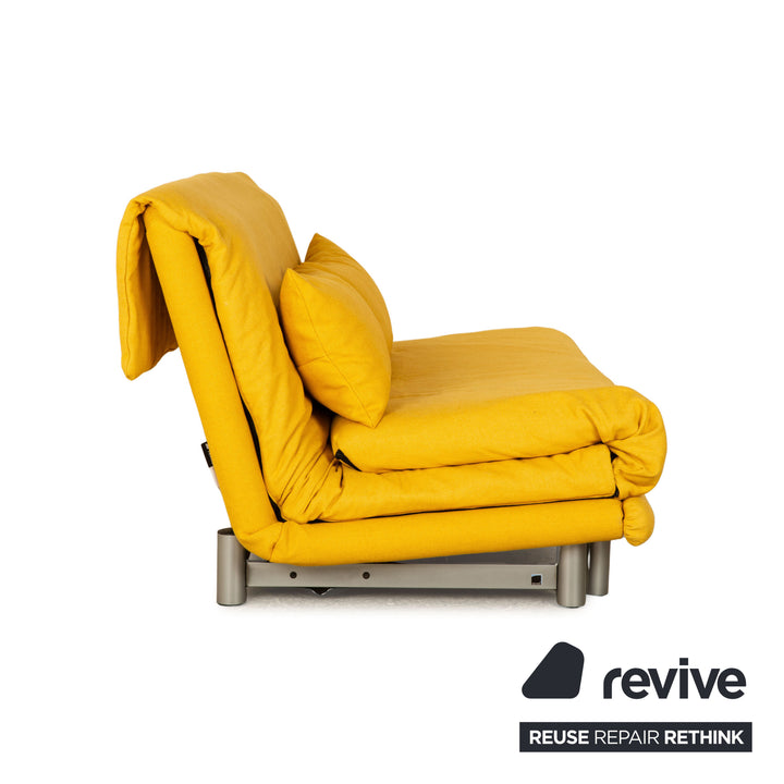 Canapé 3 places en tissu Ligne Roset Multy Jaune Fonction couchage