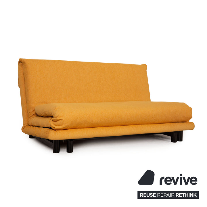ligne roset Multy Stoff Dreisitzer Gelb Sofa Couch Funktion Schlafsofa Neubezug