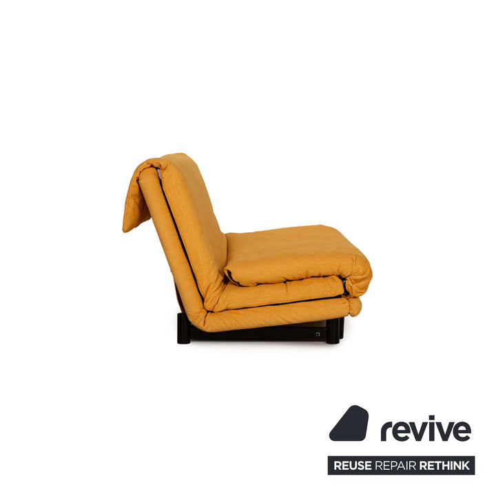 ligne roset Multy Stoff Dreisitzer Gelb Sofa Couch Funktion Schlafsofa Neubezug