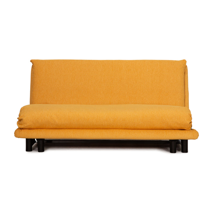 ligne roset Multy Stoff Dreisitzer Gelb Sofa Couch Funktion Schlafsofa Neubezug