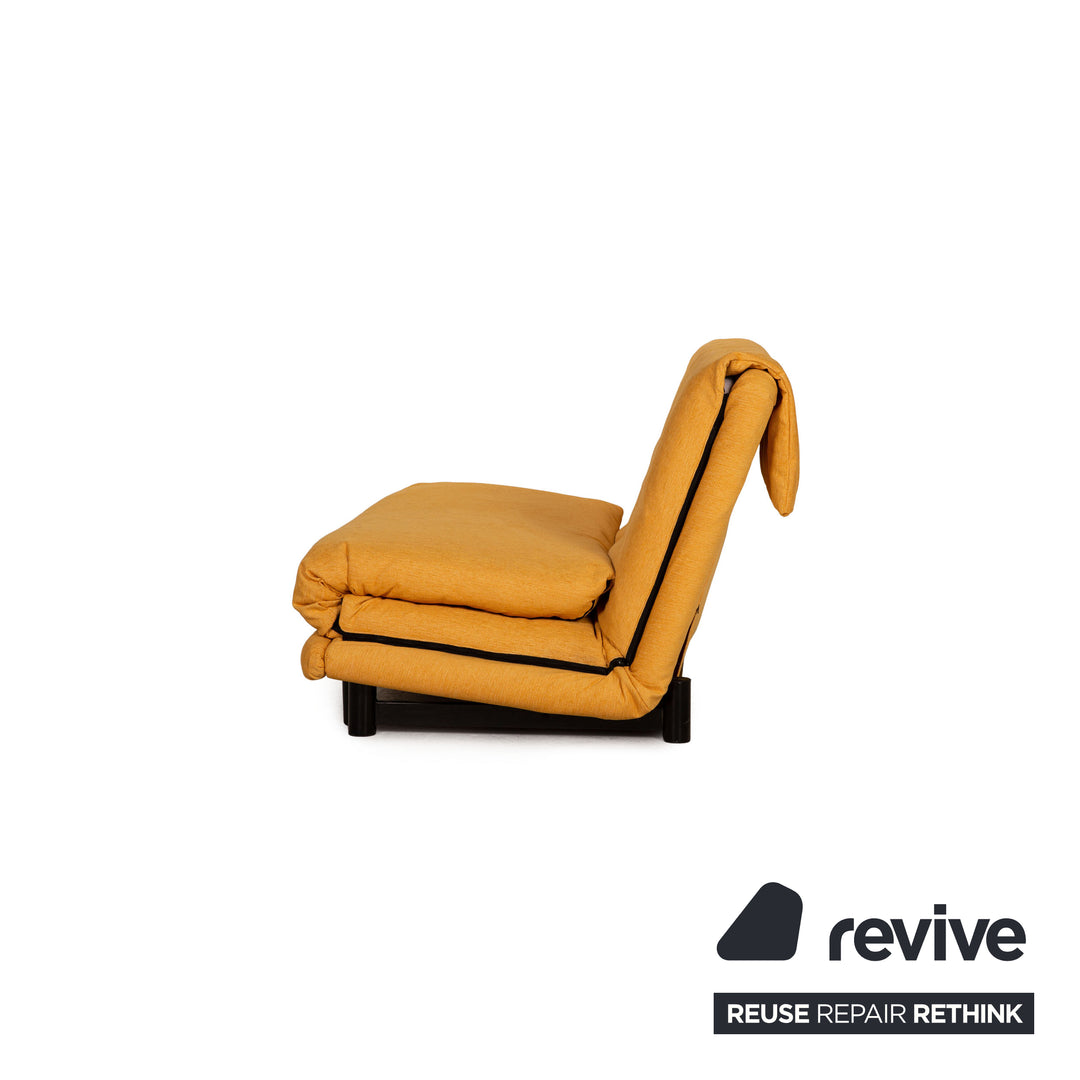 ligne roset Multy Stoff Dreisitzer Gelb Sofa Couch Funktion Schlafsofa Neubezug