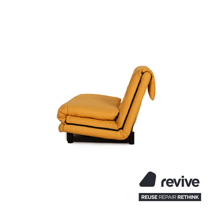 ligne roset Multy Stoff Dreisitzer Gelb Sofa Couch Funktion Schlafsofa Neubezug