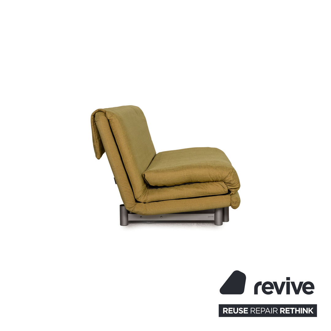 Ligne roset Canapé 3 places en tissu Multy jaune fonction couchage housse neuve