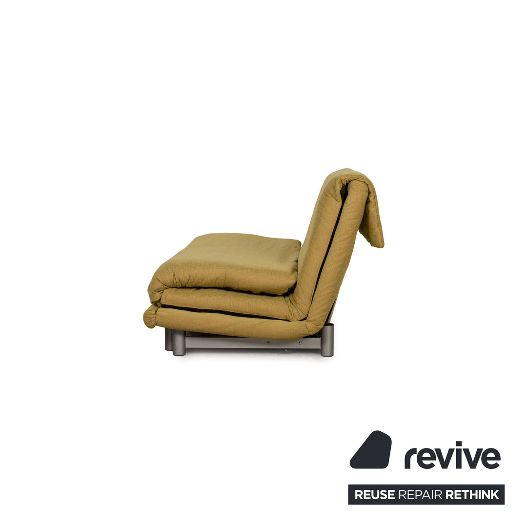 Ligne roset Canapé 3 places en tissu Multy jaune fonction couchage housse neuve