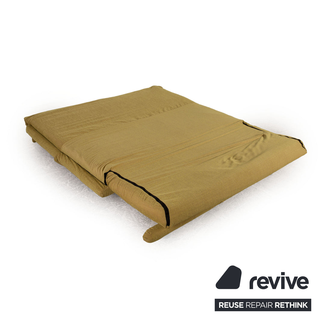 Ligne roset Canapé 3 places en tissu Multy jaune fonction couchage housse neuve