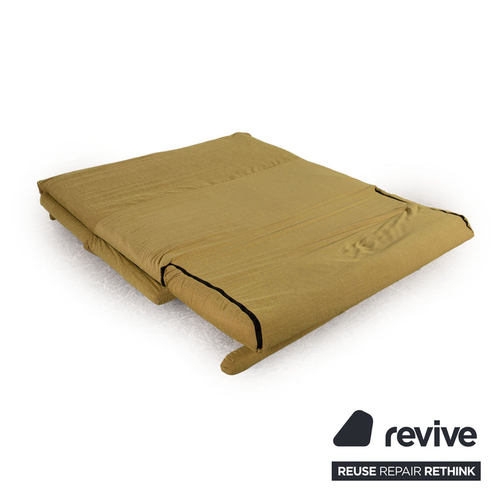 Ligne roset Canapé 3 places en tissu Multy jaune fonction couchage housse neuve