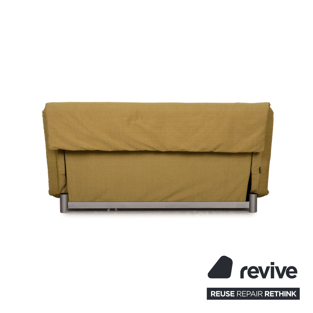 Ligne roset Canapé 3 places en tissu Multy jaune fonction couchage housse neuve