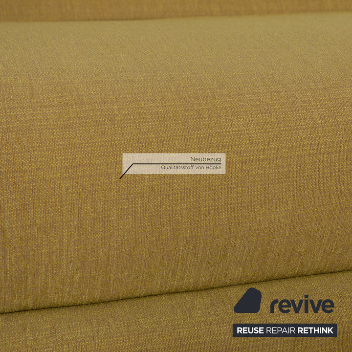 Ligne roset Canapé 3 places en tissu Multy jaune fonction couchage housse neuve