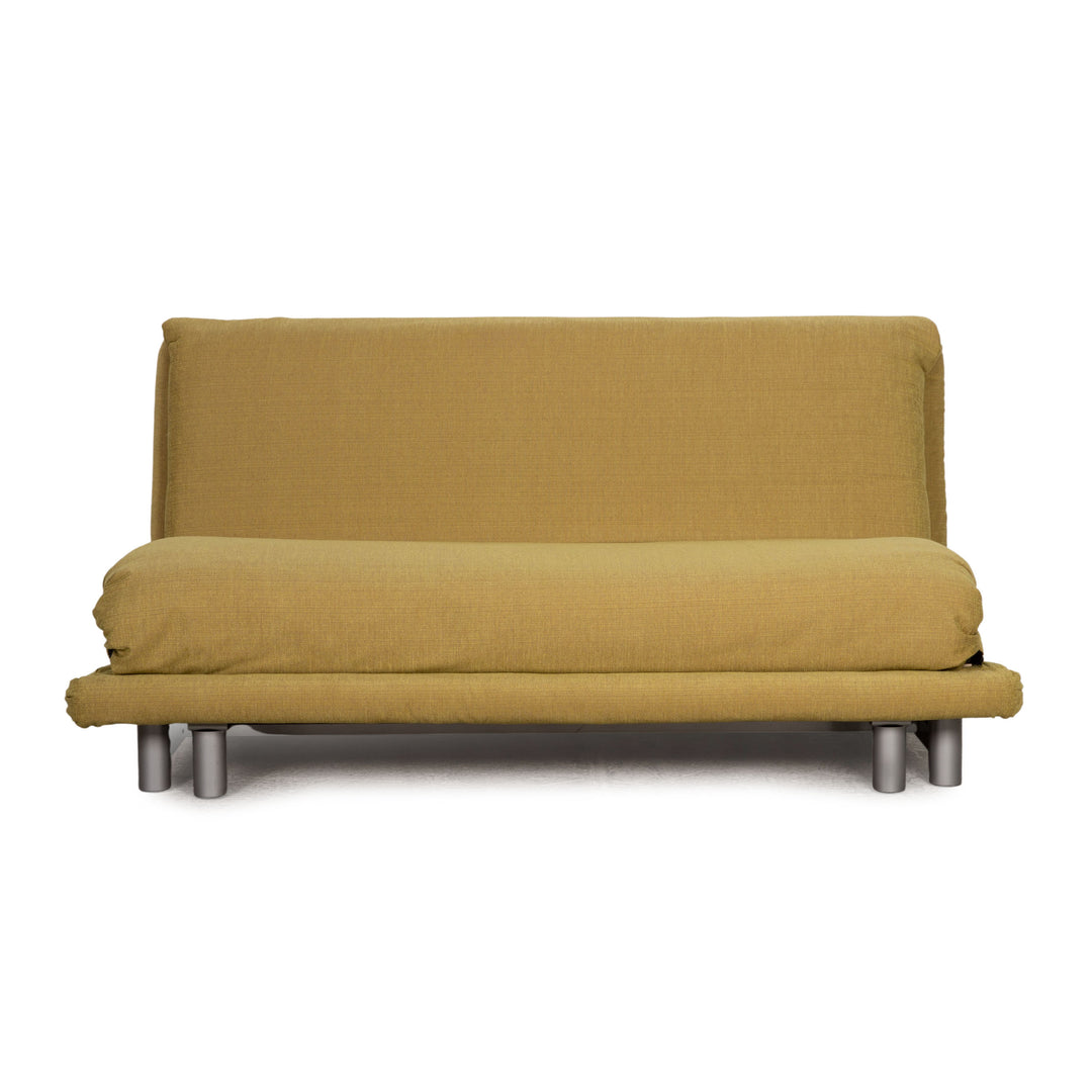 Ligne roset Canapé 3 places en tissu Multy jaune fonction couchage housse neuve