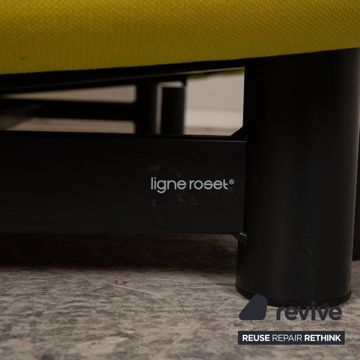 ligne roset Canapé 3 places en tissu Multy jaune