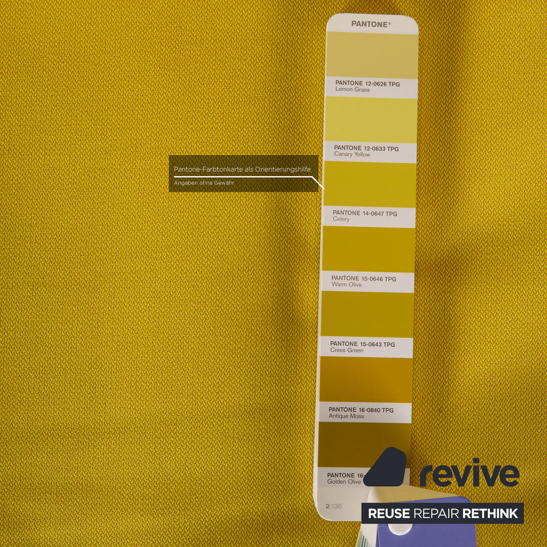 ligne roset Canapé 3 places en tissu Multy jaune