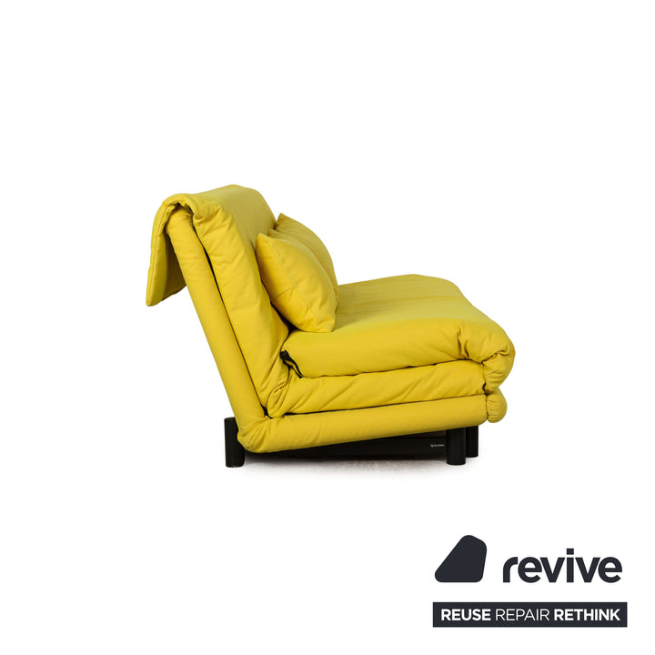 ligne roset Canapé 3 places en tissu Multy jaune
