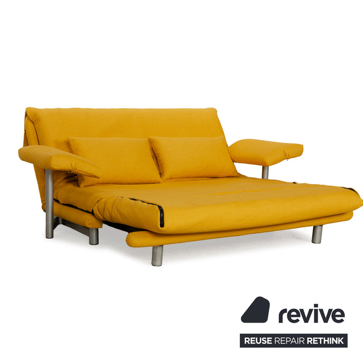 Ligne Roset Multy Stoff Dreisitzer Gelb Sofa Couch Schlafsofa Neubezug