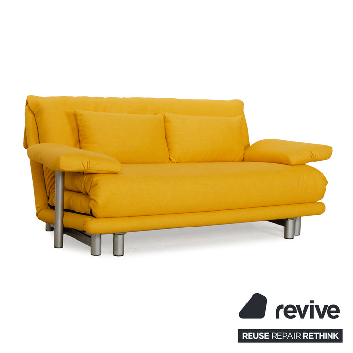 Ligne Roset Multy Stoff Dreisitzer Gelb Sofa Couch Schlafsofa Neubezug
