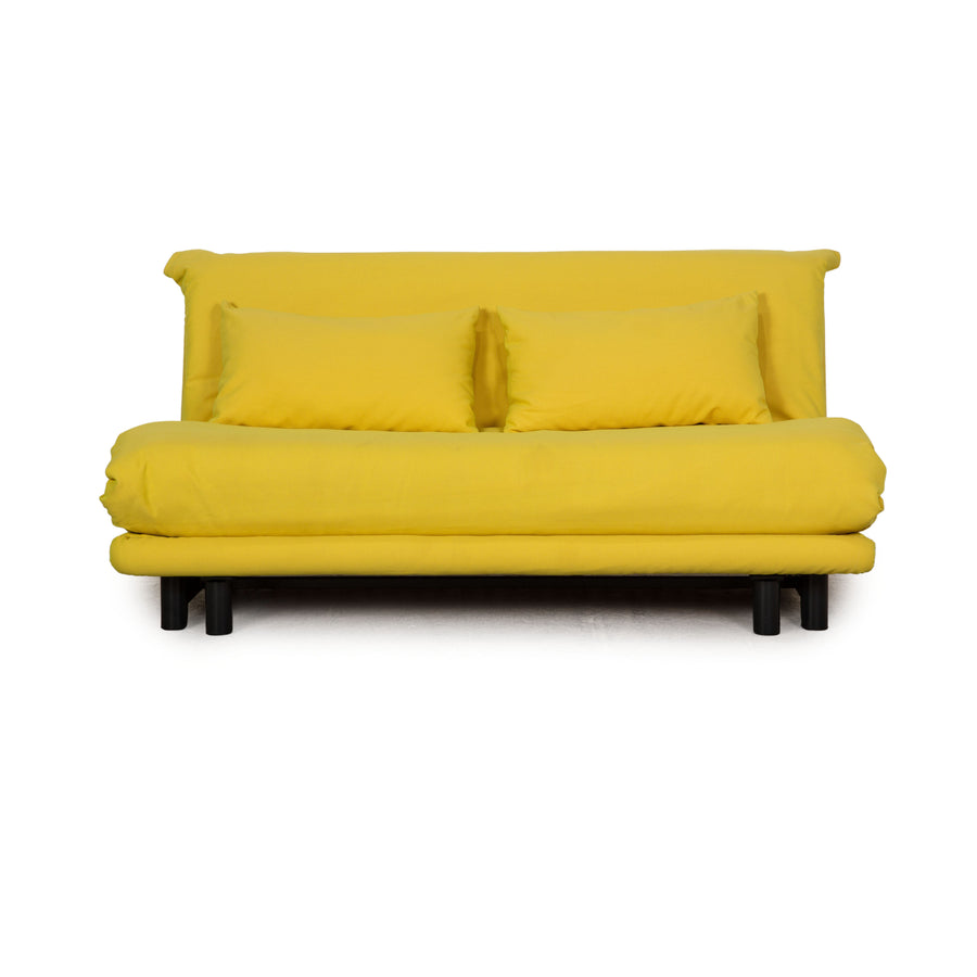 ligne roset Canapé 3 places en tissu Multy jaune