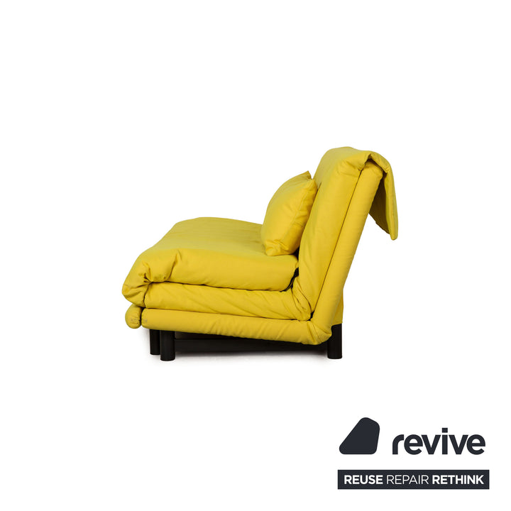 ligne roset Canapé 3 places en tissu Multy jaune