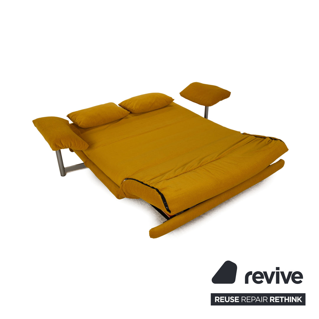 Ligne roset Canapé 3 places en tissu Multy jaune-vert fonction canapé fonction couchage nouvelle housse
