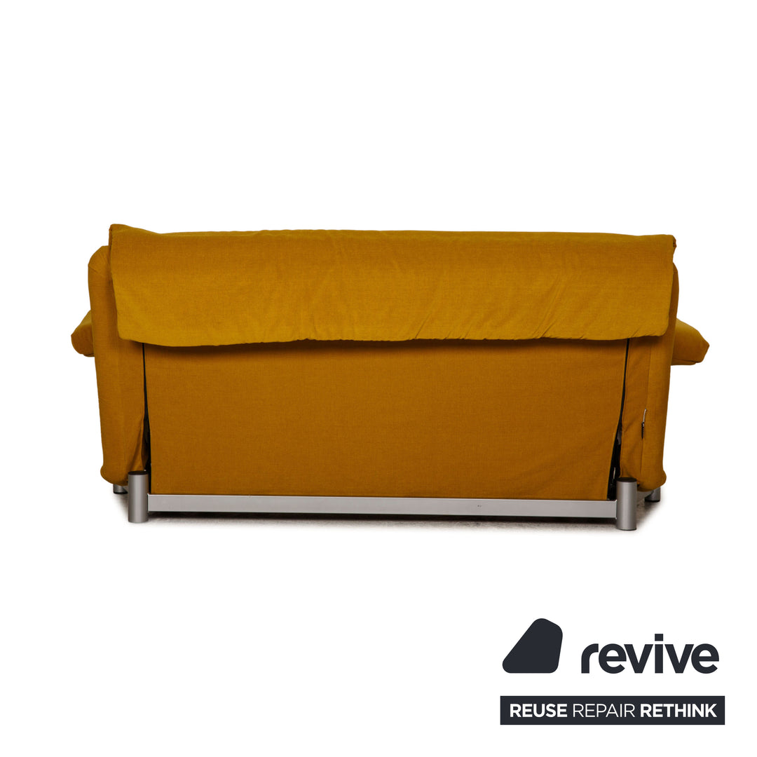Ligne roset Canapé 3 places en tissu Multy jaune-vert fonction canapé fonction couchage nouvelle housse